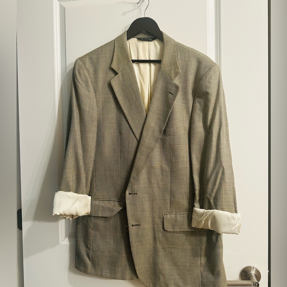 EUC Burberrys Vintage Menswear Silk Blazer